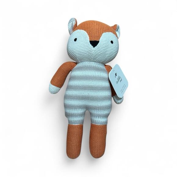 Macy’s Cuddle Me Knit Fox Stuffed Plush Doll Toy 12” - Picture 1 of 8